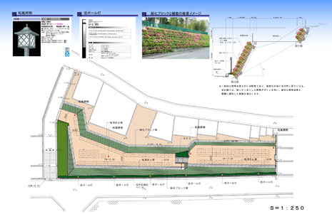 法面緑化計画図